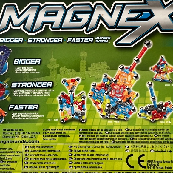 Mega Bloks Magnext Core 29809 Building Toy 25 pieces Kids Ages 6+ Magnetic Set - Picture 4 of 9